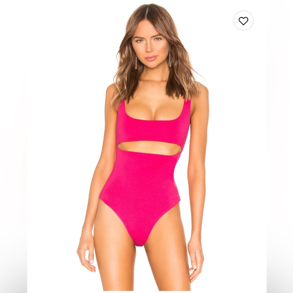 Revolve h:ours Brie Hot Pink Bodysuit - XS